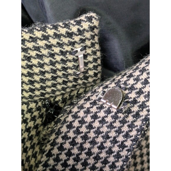 Lauren Ralph Lauren 100% Wool Dress Pants Plus 16W Tan Black Houndstooth Lined - Picture 5 of 12